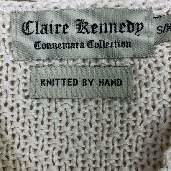 CLAIRE Kennedy cream Hand knit bobble cardigan - Picture 4 of 13